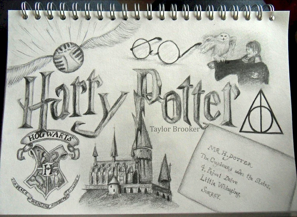 Тема для рисования Гарри Поттер