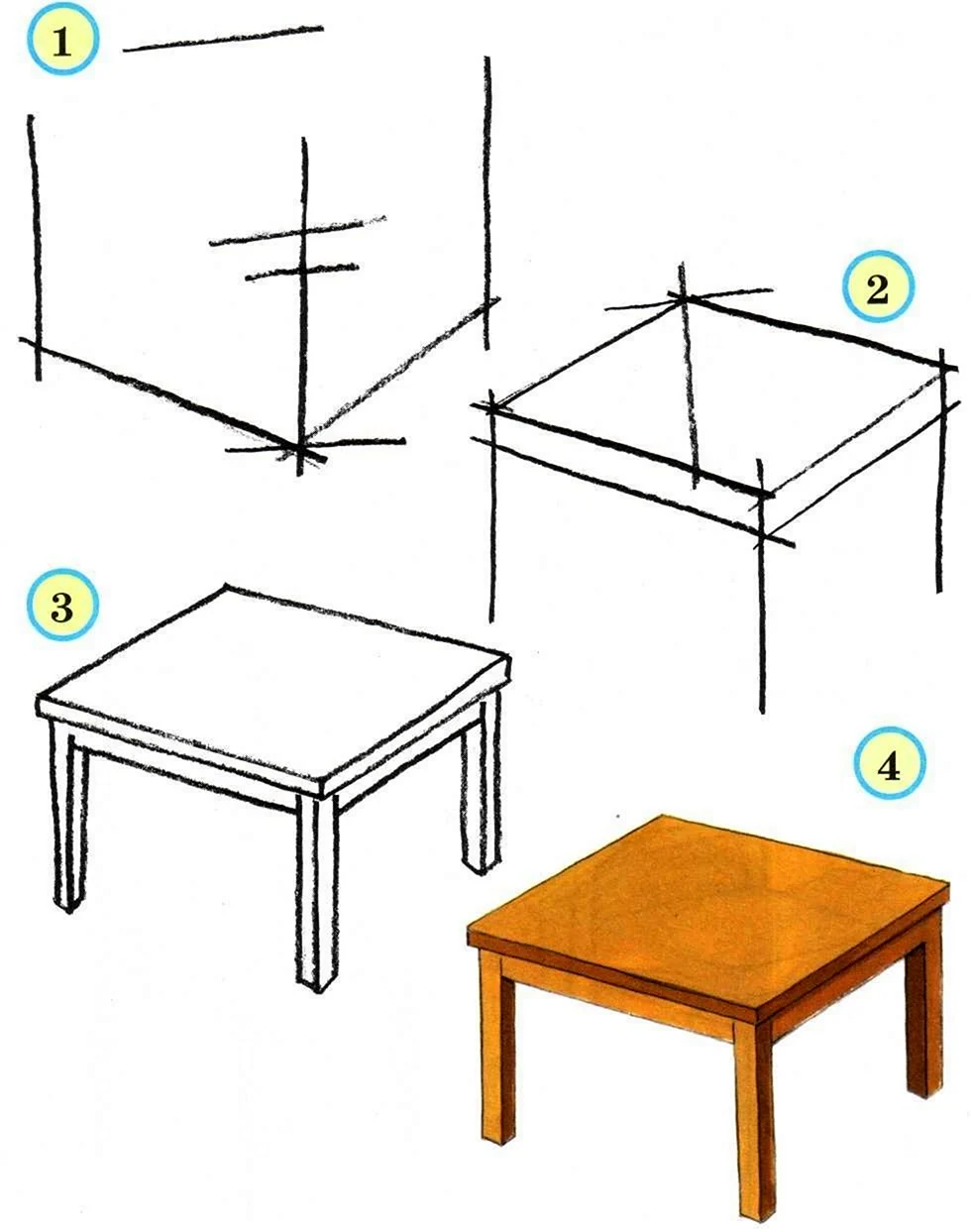 Тема «стол и стул» конструирование схема