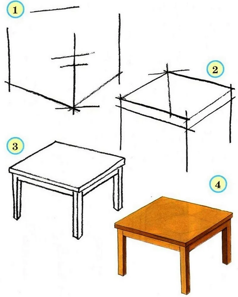 Тема «стол и стул» конструирование схема