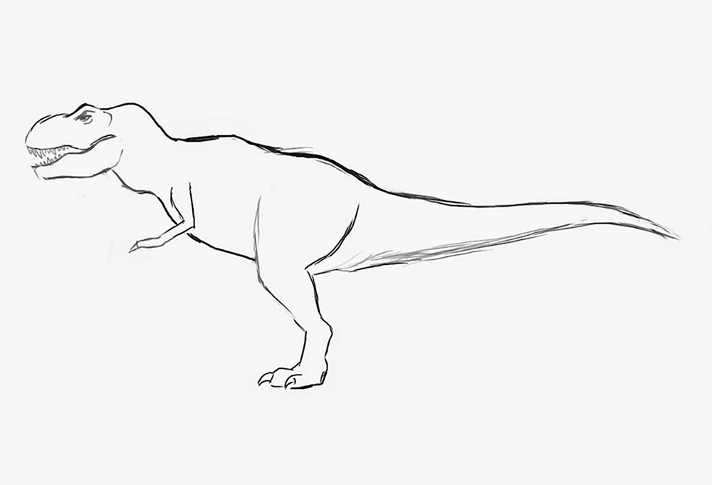 Тираннозавр сбоку