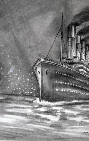 Титаник корабль зарисовки