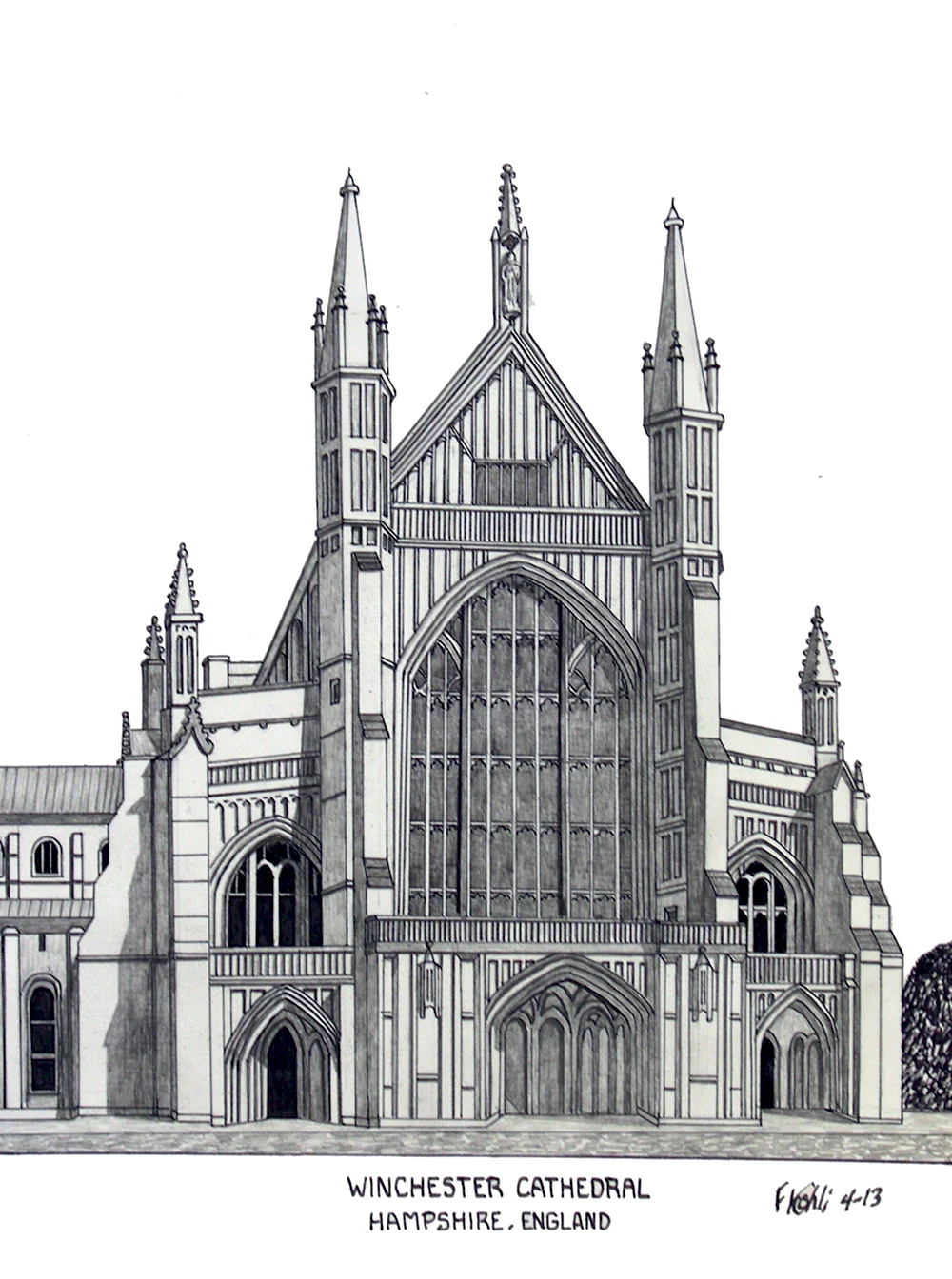 Уинчестерский собор фасады