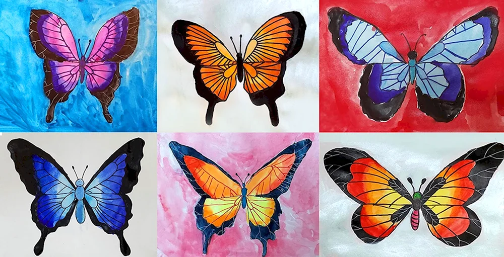 Урок по рисованию бабочки
