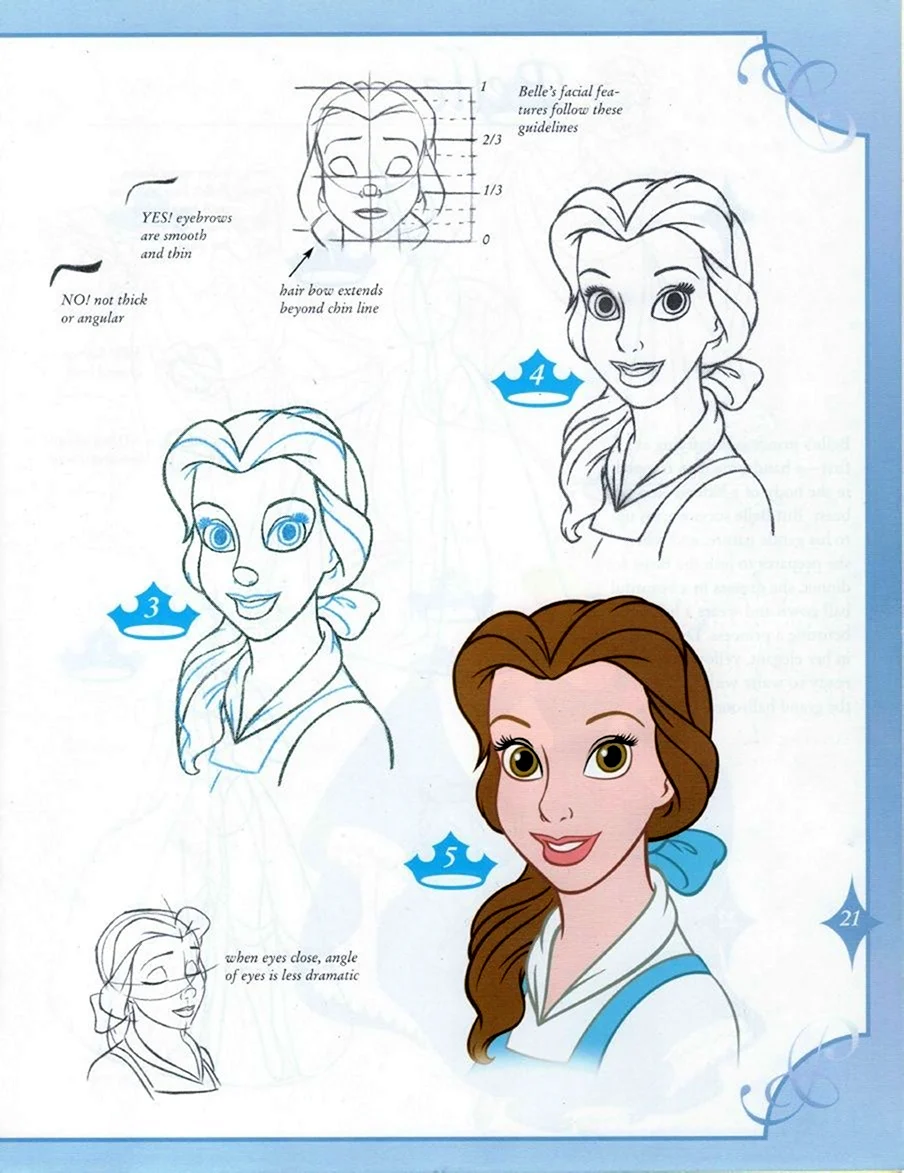 Уроки рисования Диснеевских принцесс