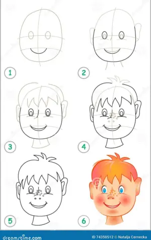 Уроки рисования для детей лицо человека