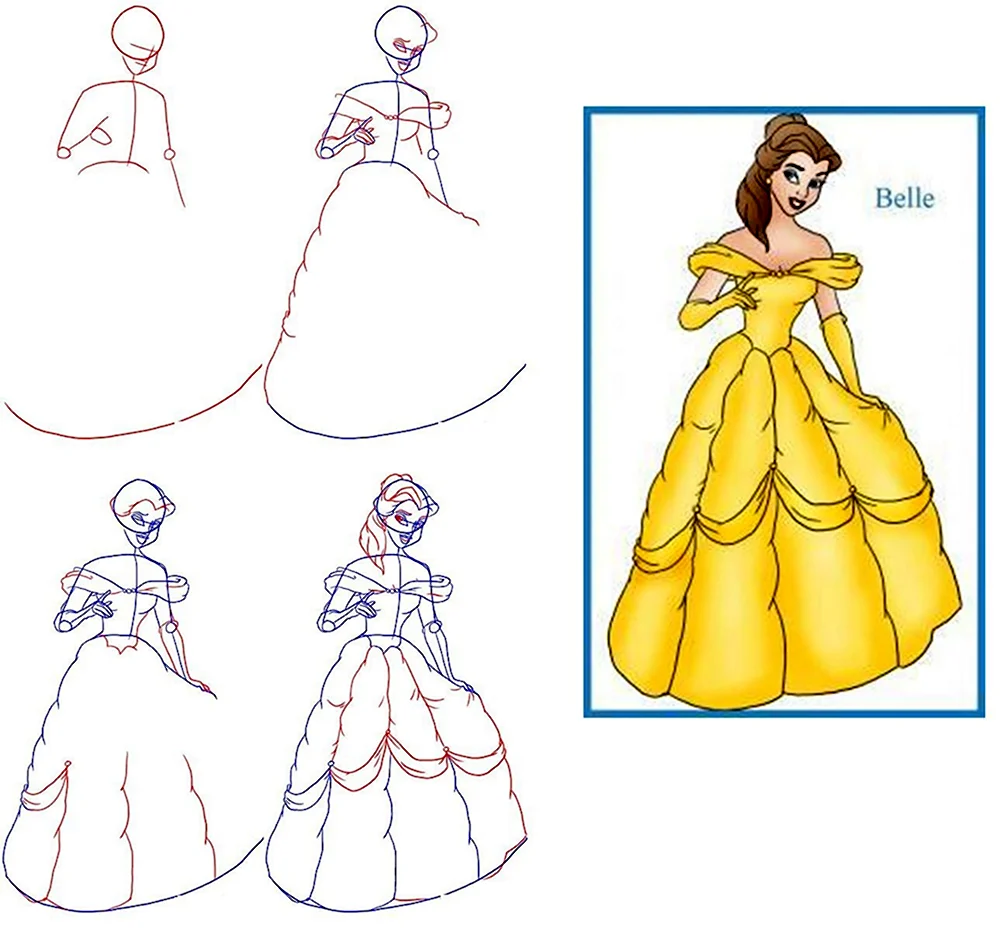 Уроки рисования принцесс