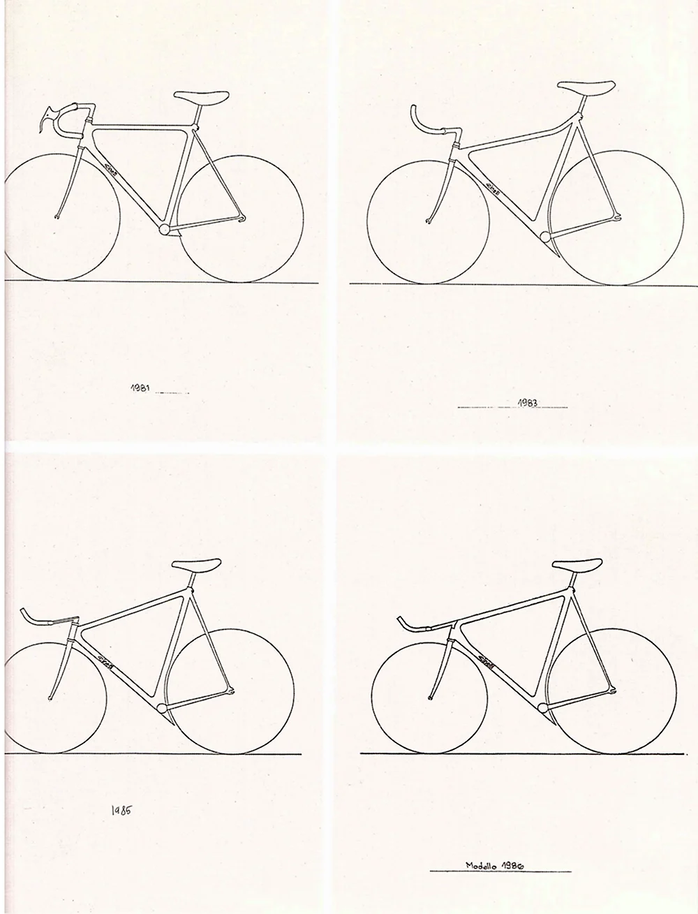 Велосипед Cinelli фикс чертеж