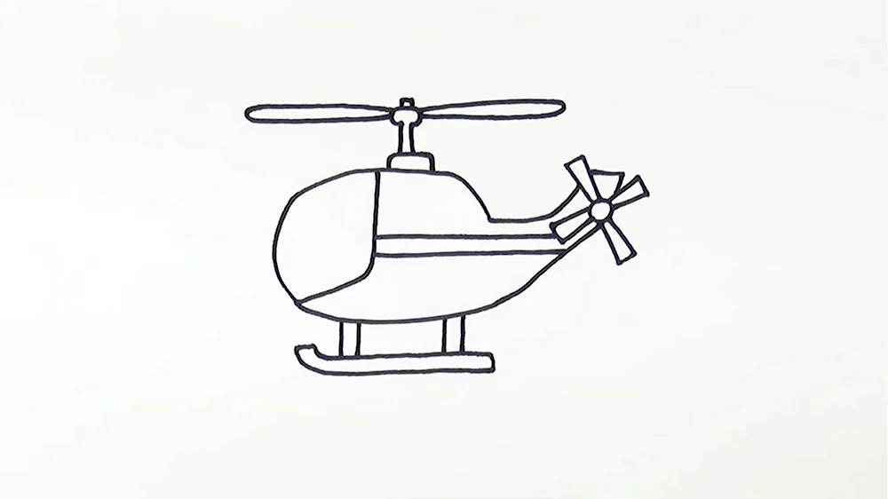 Вертолеты для срисовки лёгкий