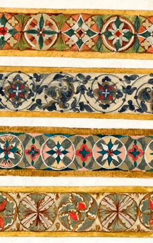 Византийский орнамент фрески КРИН
