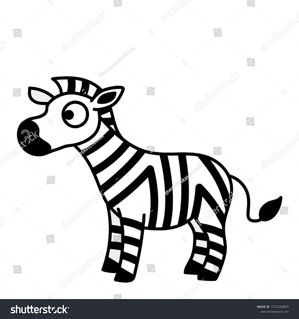 Включи как нарисовать зебру