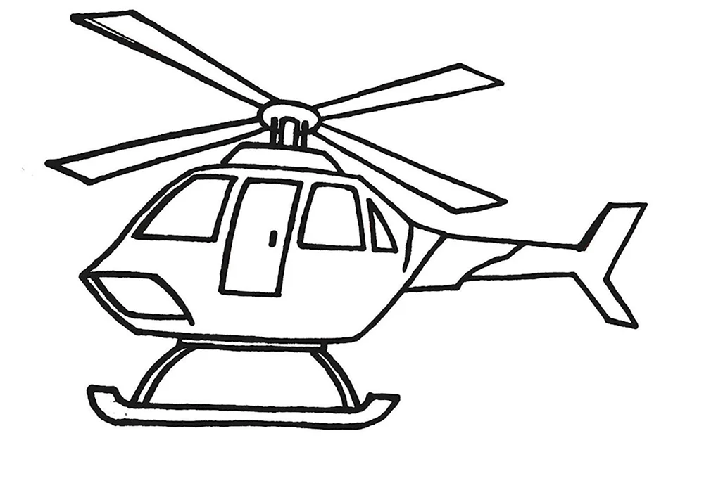 Военный вертолет раскраска для детей