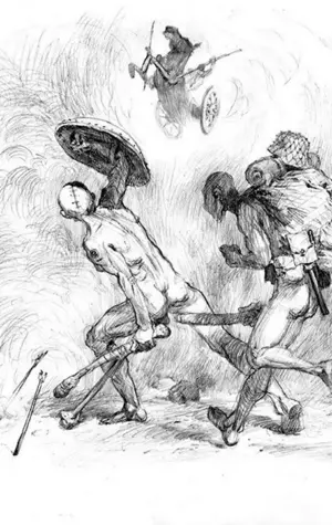 Война звери рисунки карандашом