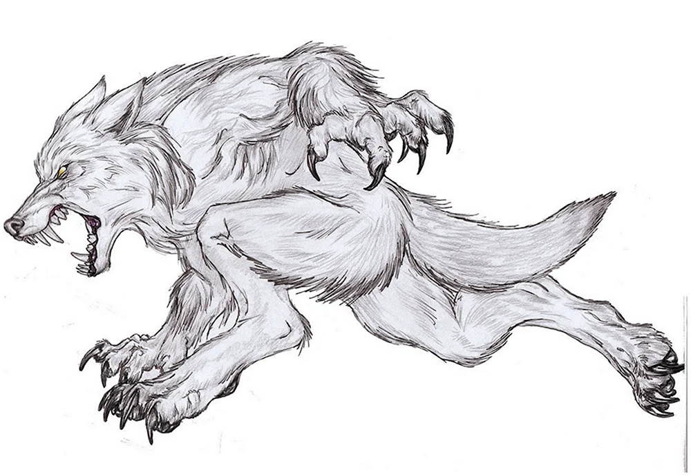 Волк Фенрир рисунок