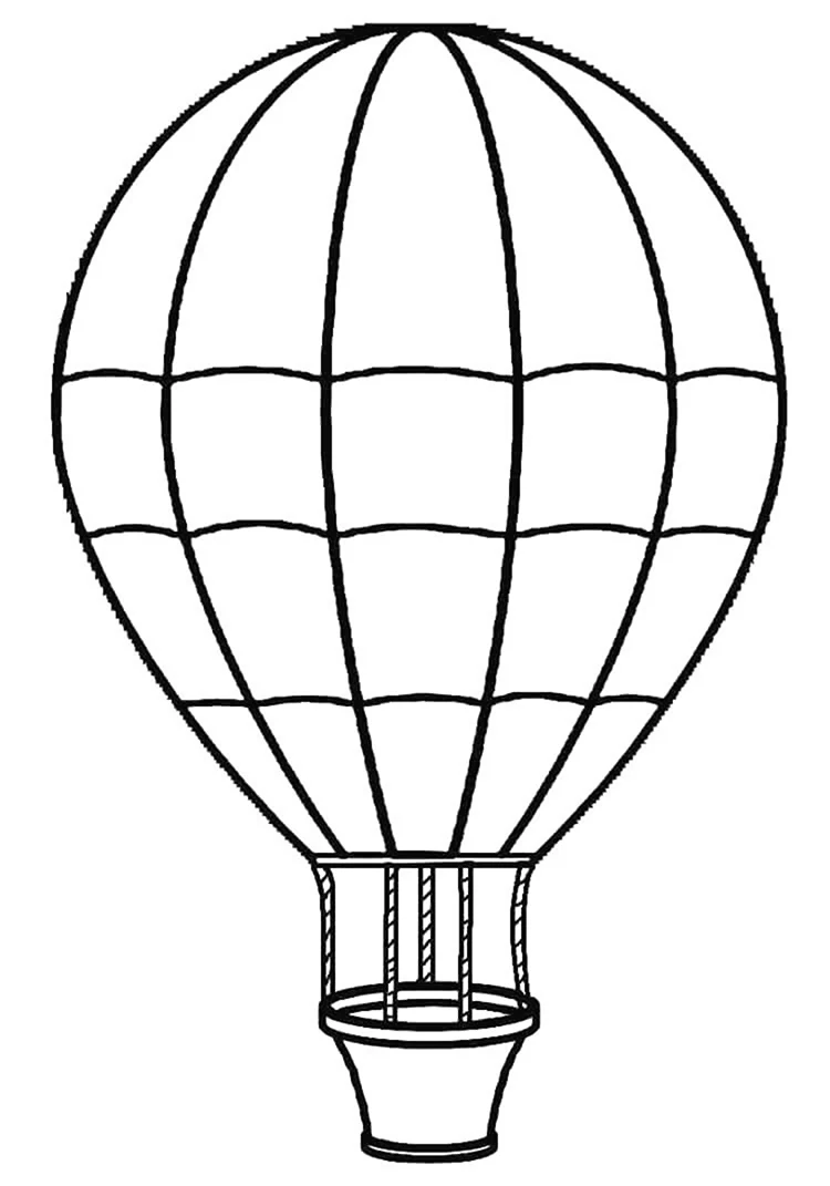 Воздушный шар раскраска