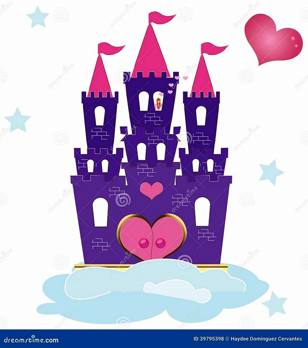 Замок принцессы фиолетовый