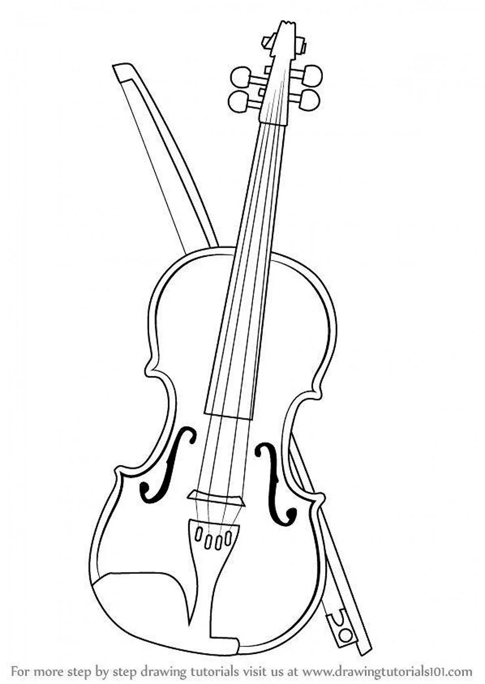Зарисовка скрипки