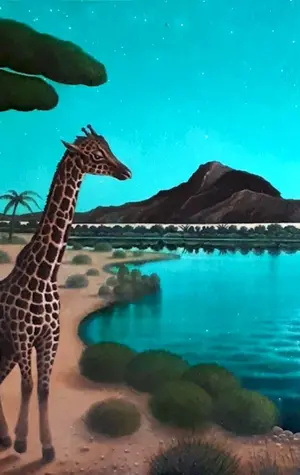 Жираф на озере Чад Гумилев