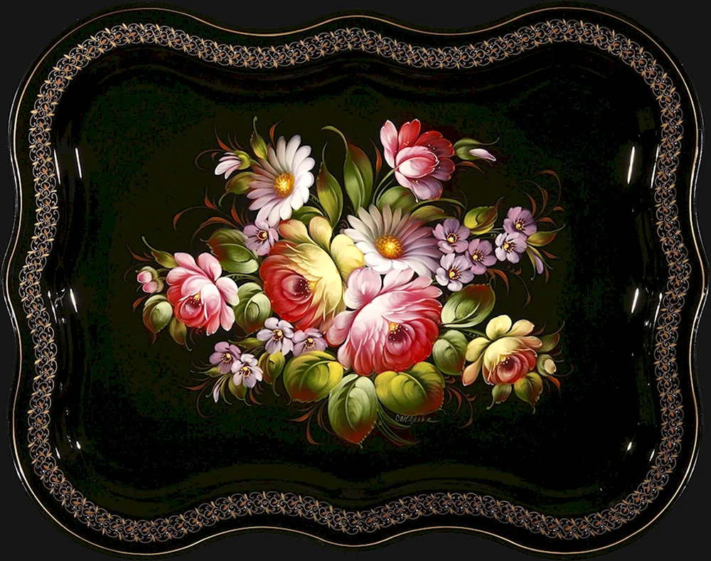 Жостовская роспись 1825