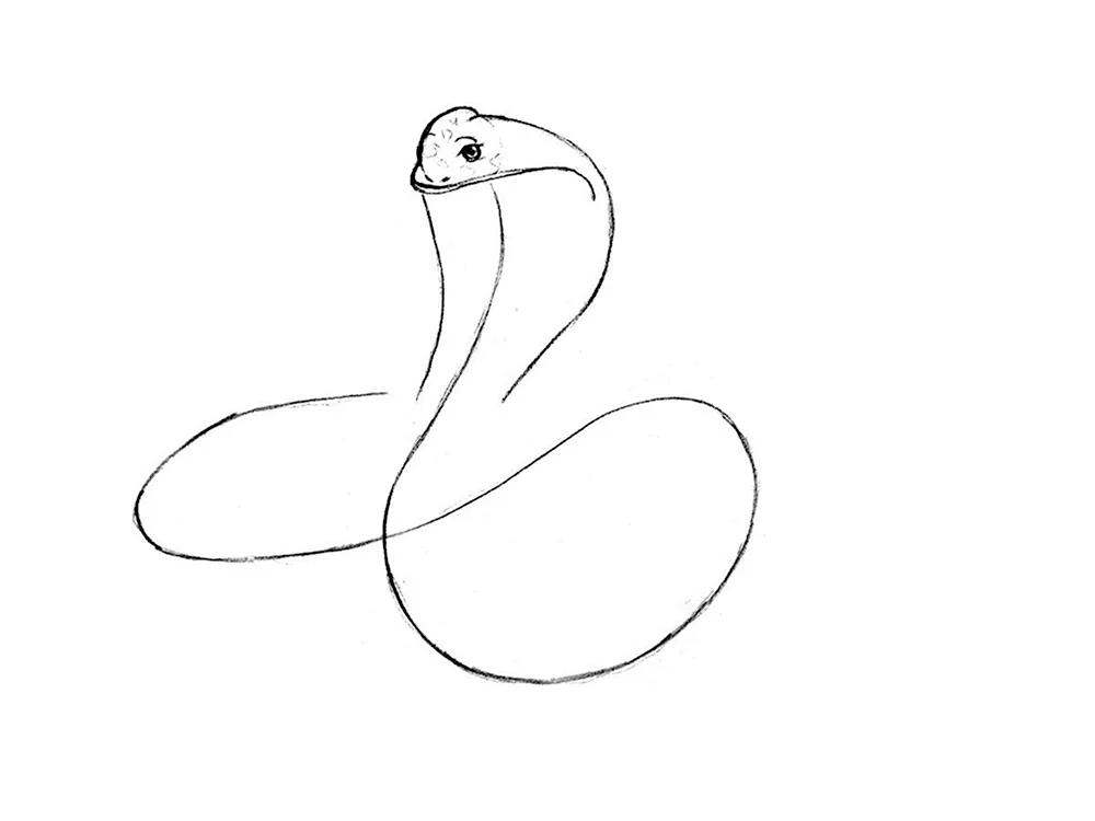 Змея одной линией