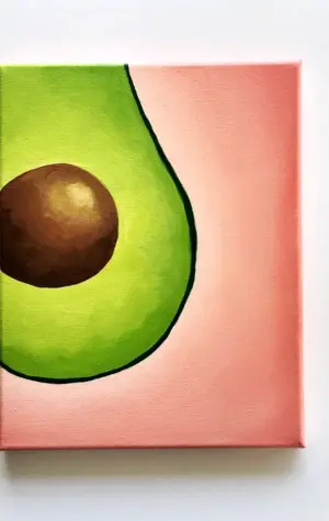 Авокадо красками