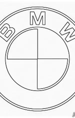 БМВ логотип раскраска