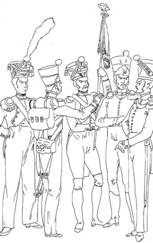 Бородинское сражение 1812 раскраска