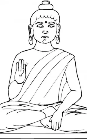 Будда Шакьямуни рисунок