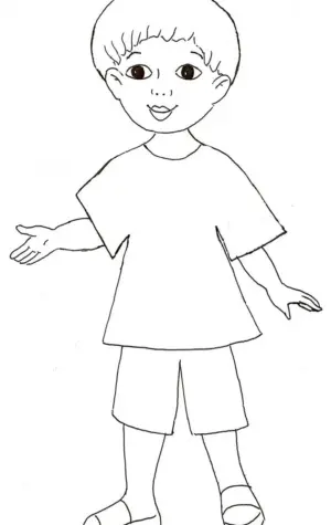 Детский рисунок человека