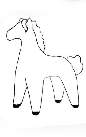 Дымковская лошадка