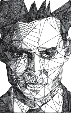 Джош Брайан геометрические портреты