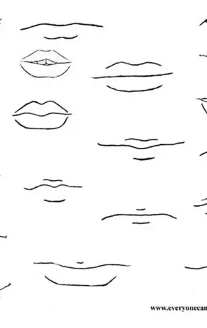 Формы губ для рисования