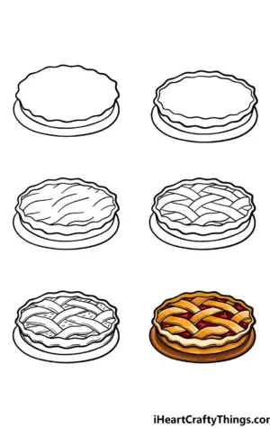 Как нарисовать пирог