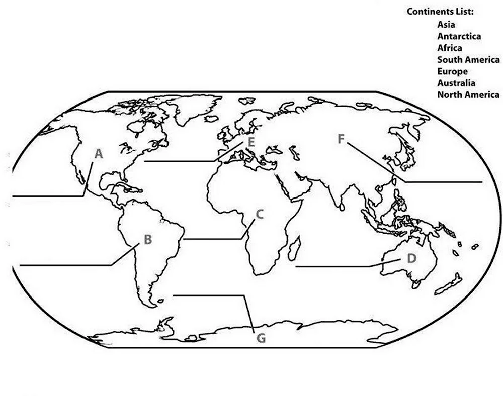Разукрасить контурную карту. Карта материков для детей раскрашивать. Континенты раскраска.