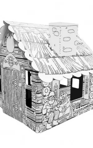 Картонвилл домик раскраска