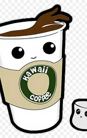 Кавайный Старбакс кофе