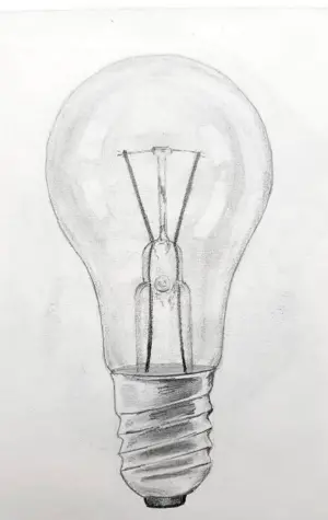 Лампочка рисунок