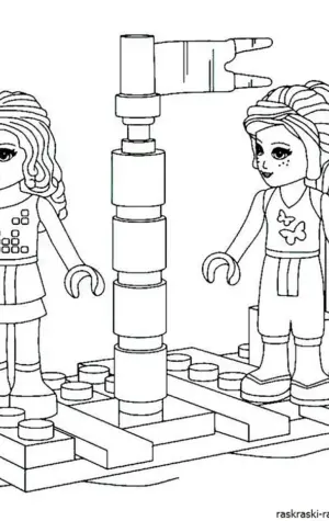 Лего френдс раскраска Ливи
