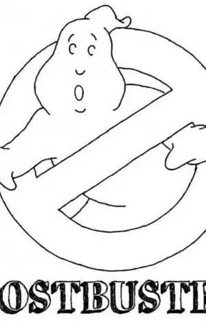 Логотип охотники за привидениями раскраска