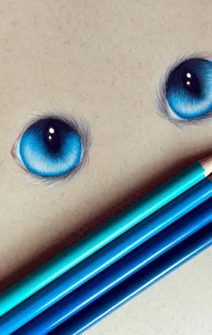 Маленькие рисунки цветными карандашами