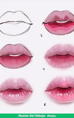 Нарисовать губы