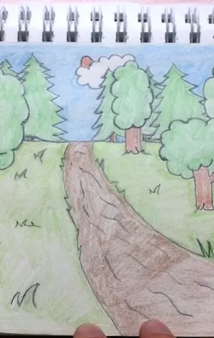 Нарисовать лес легко