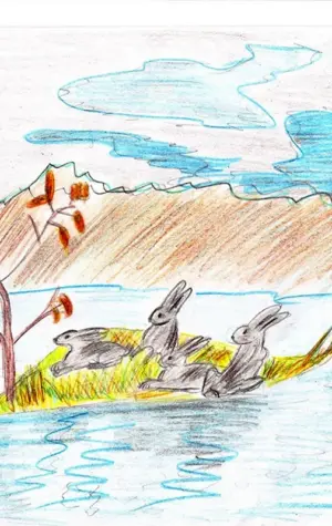 Некрасов дед Мазай и зайцы рисунок