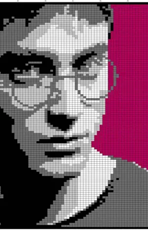 Пиксельный портрет Гарри Поттера