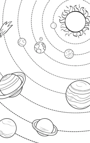 Планеты солнечной системы для детей разукрашка