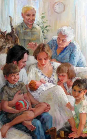 Полина Лучанова семейный портрет