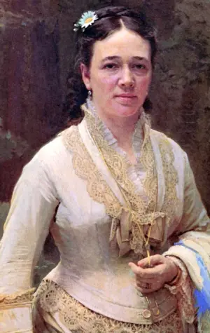 Портрет веры Николаевны Третьяковой1876.