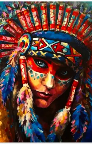Портрет вождя индейцев Чероки