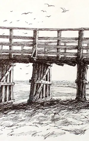 Примитивный деревянный мост