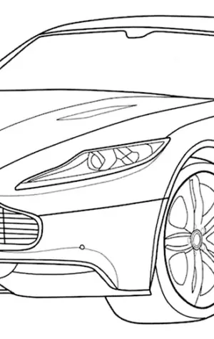 Раскраска Aston Martin db11