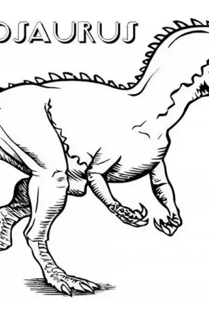 Раскраска динозавры Полозавр